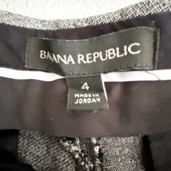 Banana Republic Ryan Fit Gray Dress Pant Sz 4 Low Rise Stretch Slim Straight - Picture 3 of 12